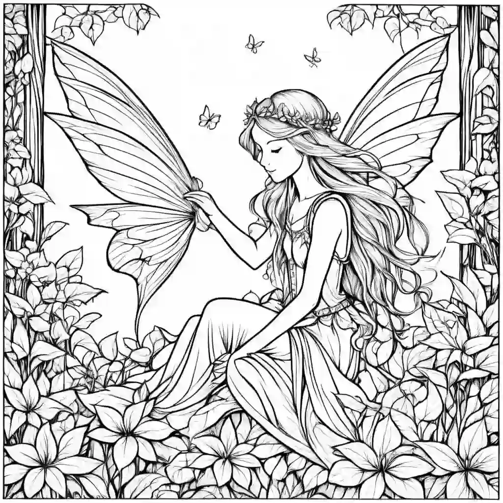Fairies coloring pages